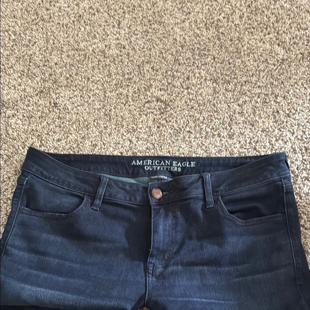 American Eagle Outfitters Women's Dark Blue Jeans